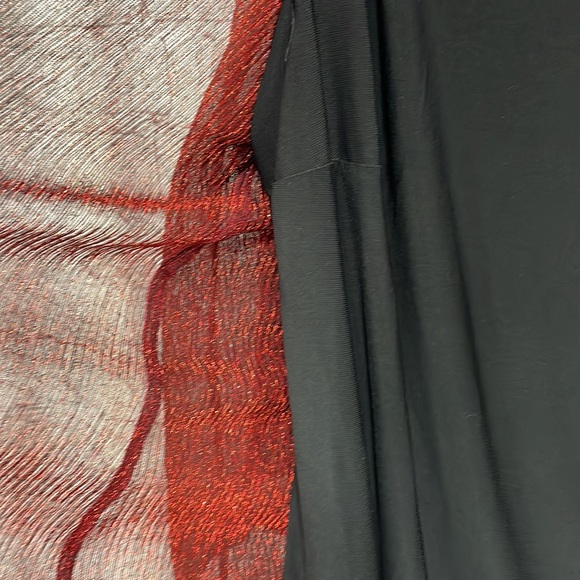 Rebecca Malone 2 in one black shell with red metallic sheer jacket over … - Picture 5 of 8